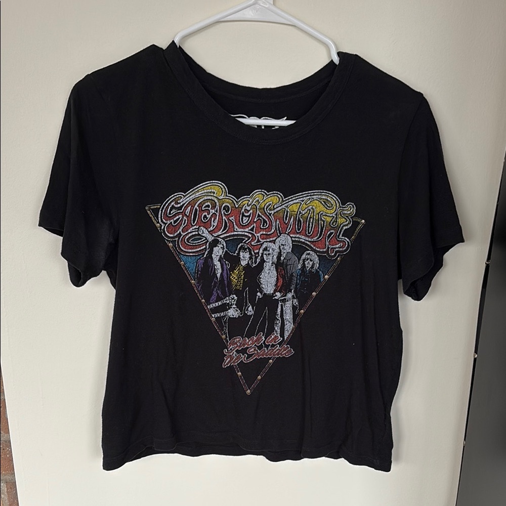 Black Graphic Band T-Shirt